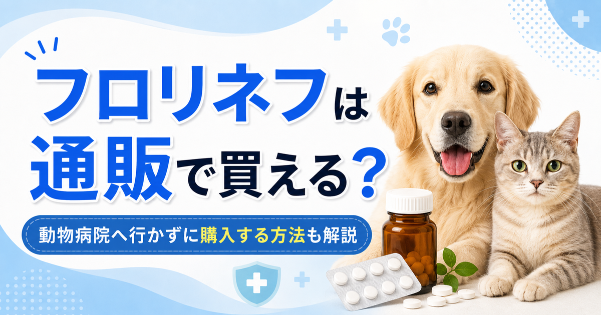 フロリネフは通販で買える？動物病院へ行かずに購入する方法も解説